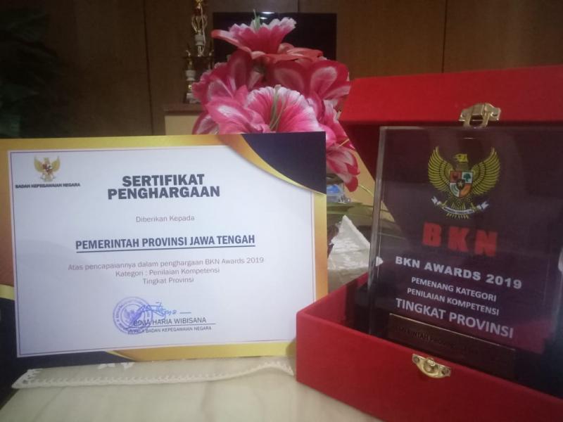 Penghargaan BKN Award 2019 Kategori: Penilaian Kompetensi Tingkat Provinsi