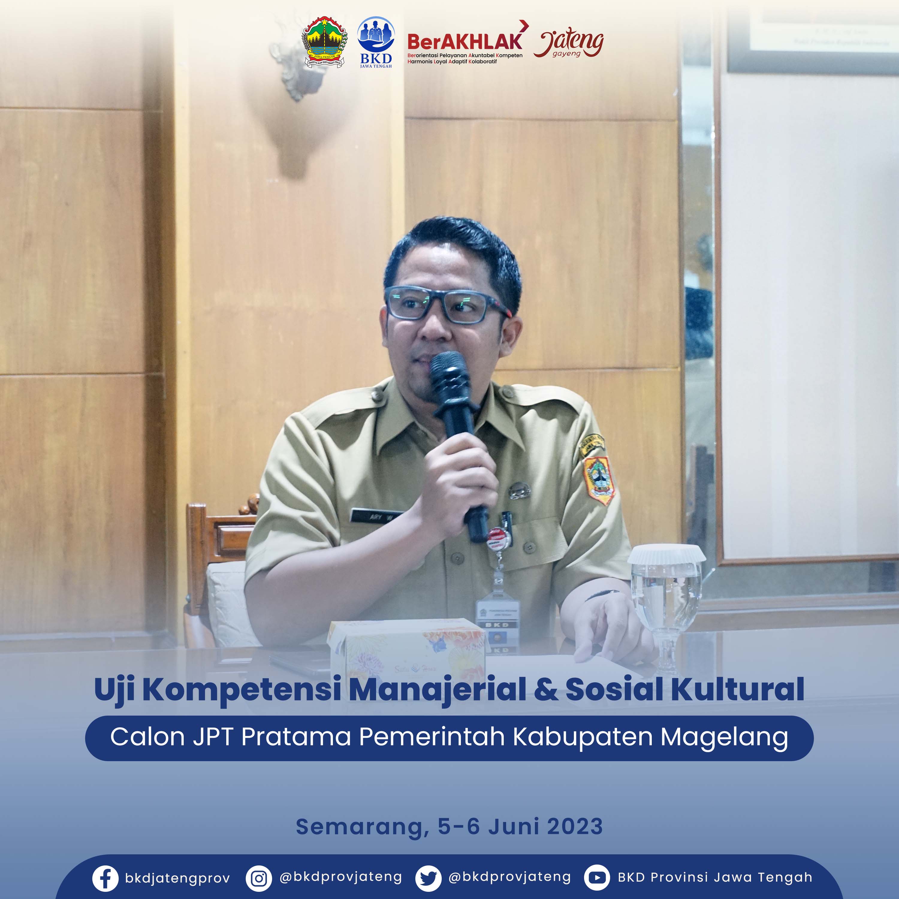 Uji Kompetensi Manajerial dan Sosial Kultural Seleksi Terbuka dan Kompetitif JPT Pratama Kabupaten Magelang
