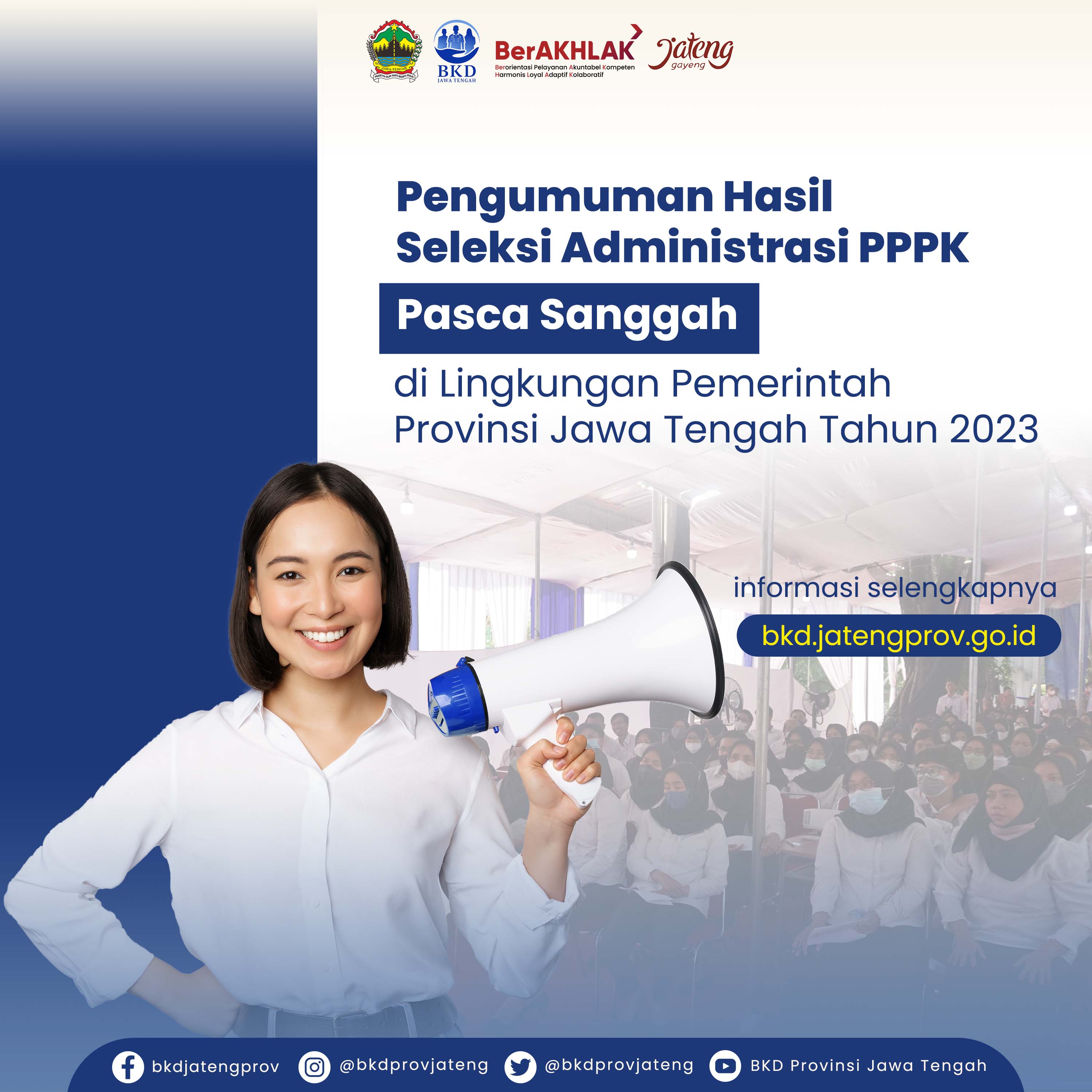 Hasil Seleksi Administrasi Pasca Sanggah PPPK Pemerintah Provinsi Jawa Tengah Formasi Tahun 2023