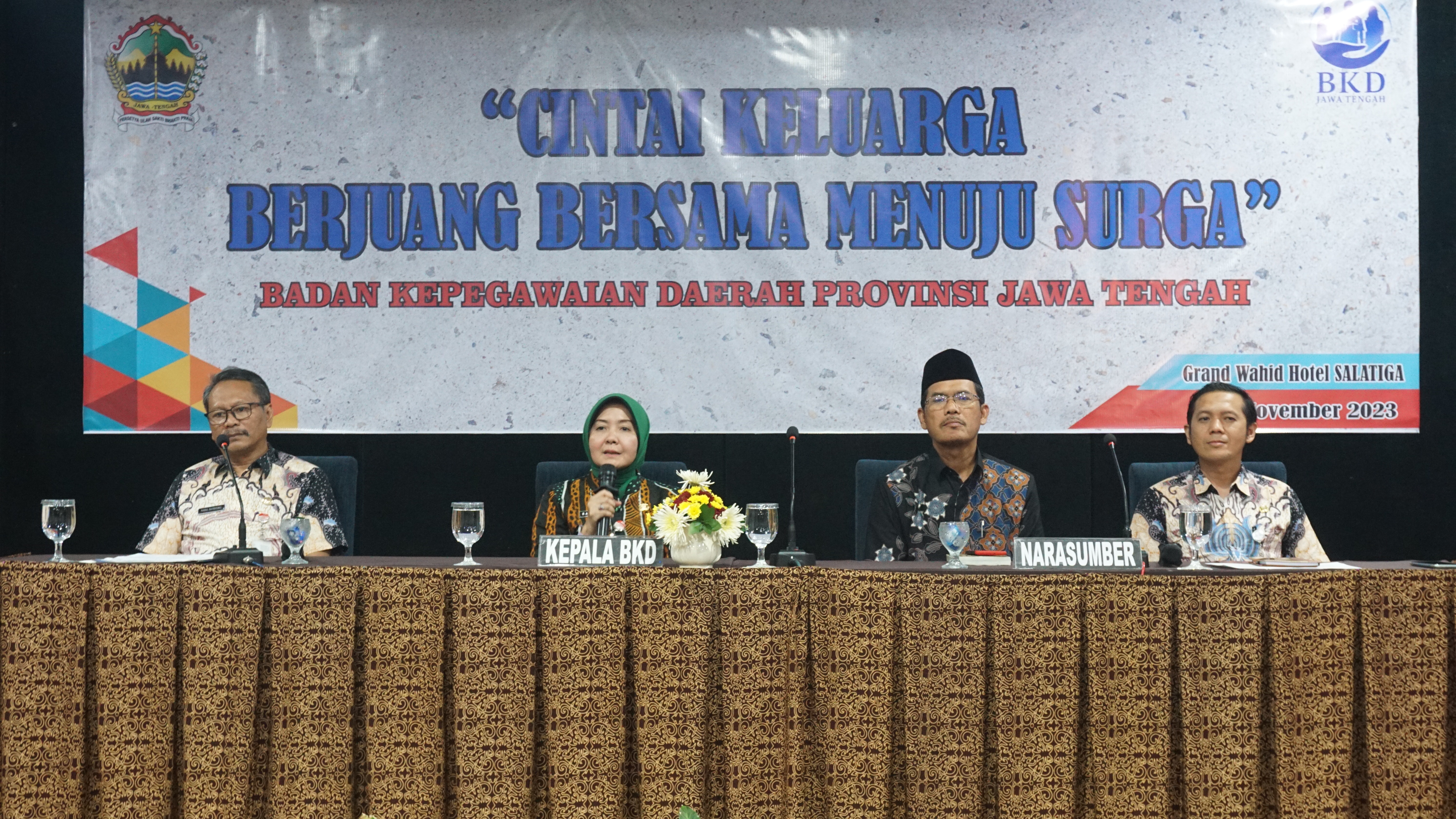 Badan Kepegawaian Daerah Provinsi Jawa Tengah menyelenggarakan kegiatan Pembekalan Perkawinan ASN Provinsi Jawa Tengah