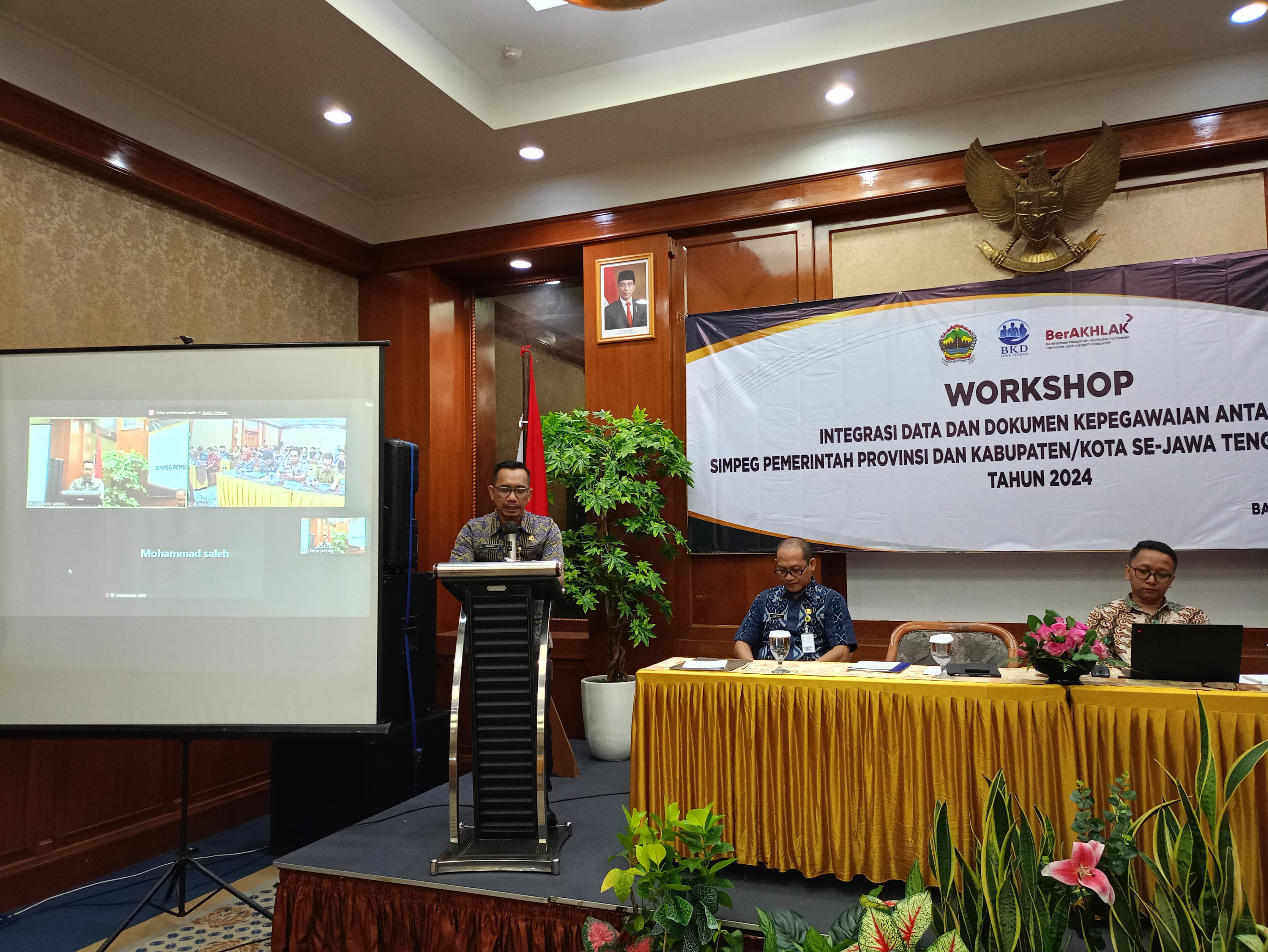 Workshop Integrasi Data Dan Dokumen Kepegawaian Antara Simpeg Pemerintah Provinsi Dan Kabupaten/Kota Se-Jawa Tengah Dengan SIASN