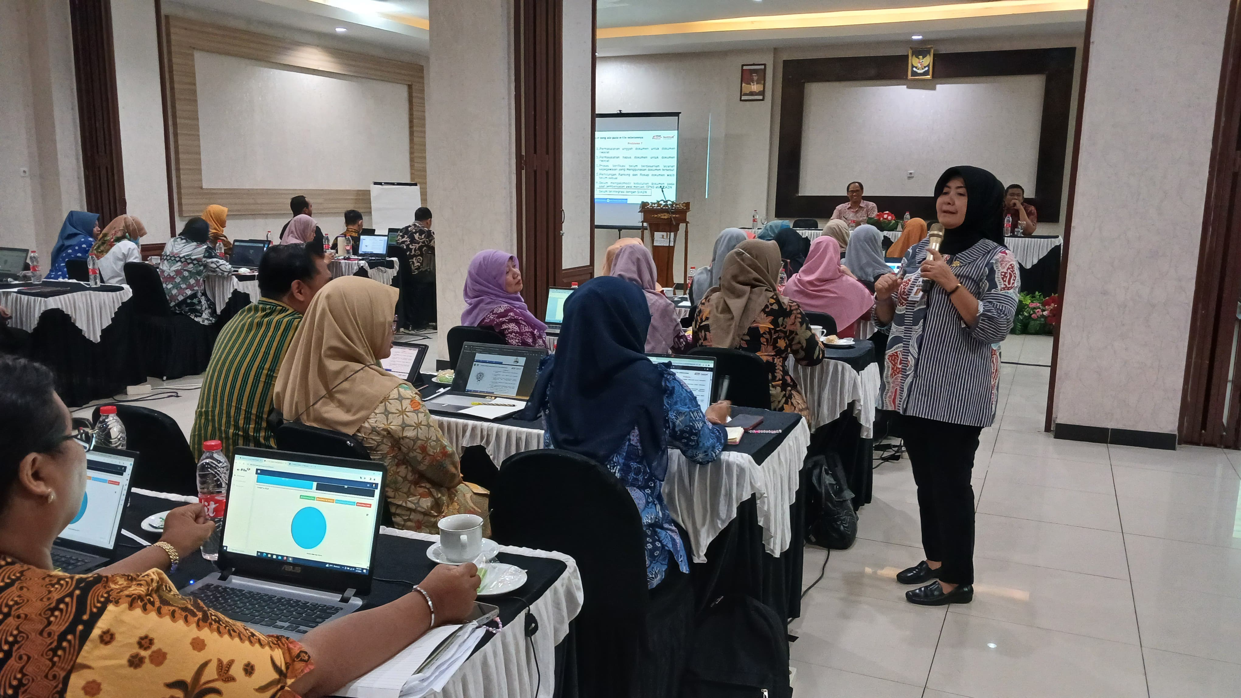 Rapat Penghubung Pengelolaan Data dan Dokumen Kepegawaian Tahun 2024 di Kabupaten Grobogan