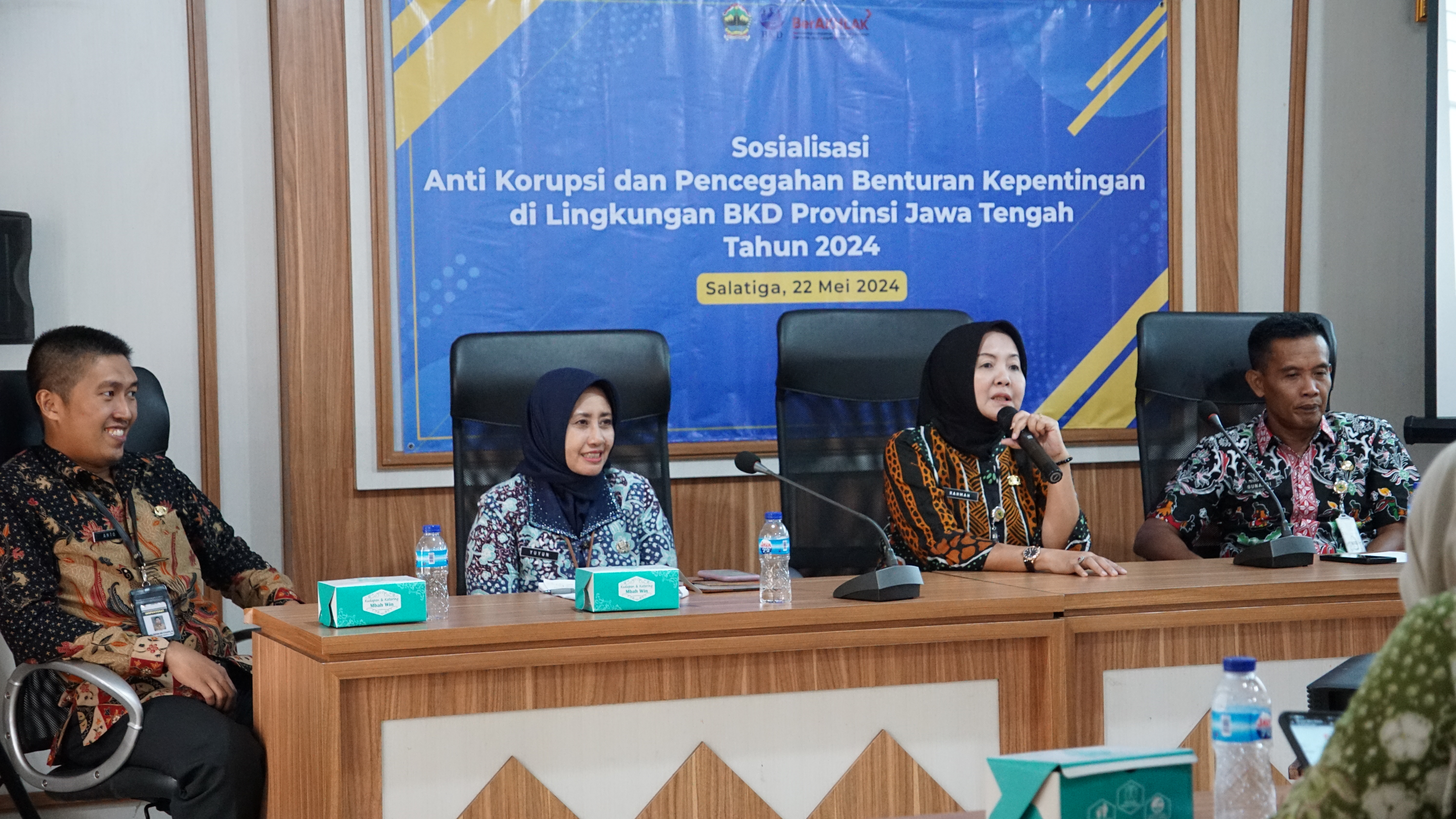 Sosialisasi Anti Korupsi dan Pencegahan Benturan Kepentingan di Lingkungan BKD Provinsi Jawa Tengah Tahun 2024