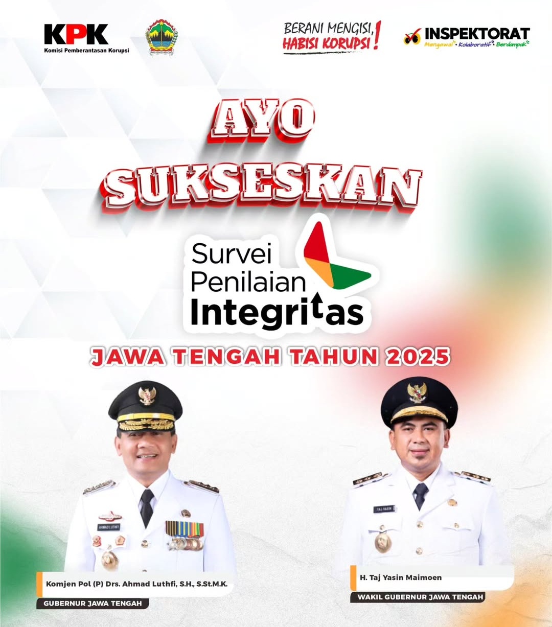 Ayo Sukseskan Survei Penilaian Integritas Provinsi Jawa Tengah Tahun 2025