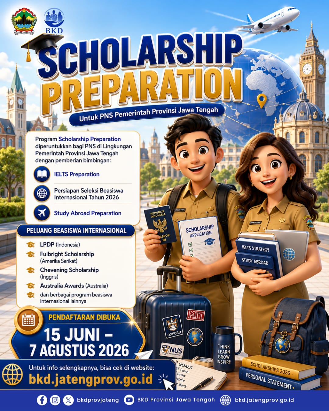 Scholarship Preparation Tahun Pemprov Jateng TA. 2026 Resmi Dibuka!